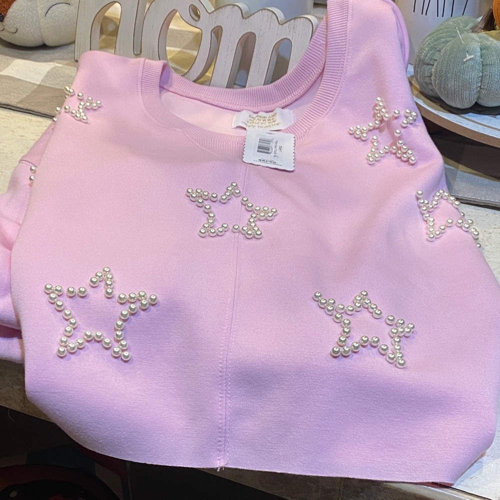 💕NWT!Simply Southern Light Pink Pullover💕